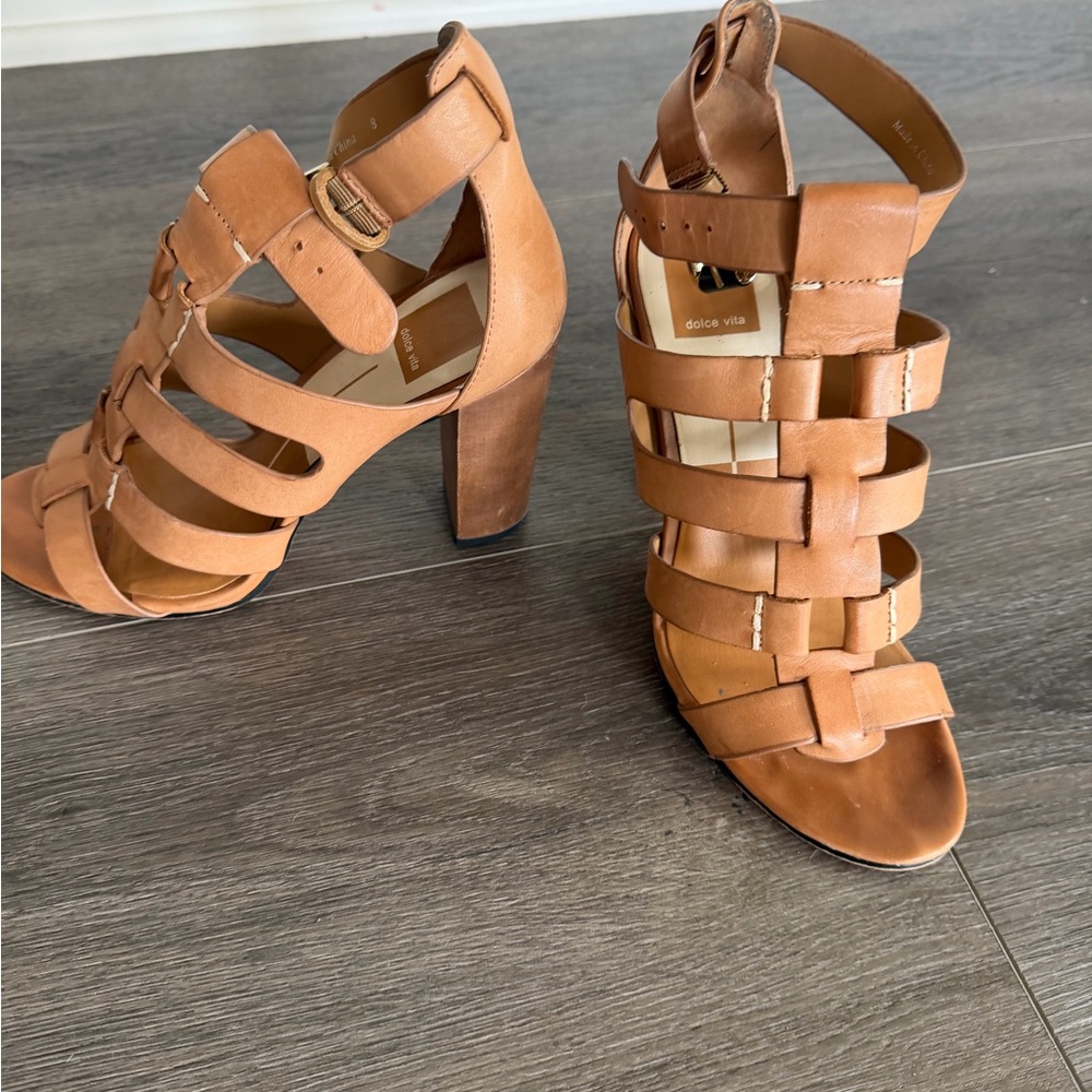 Dolce Vita caramel Strappy Heeled Sandals - Picture 5 of 5
